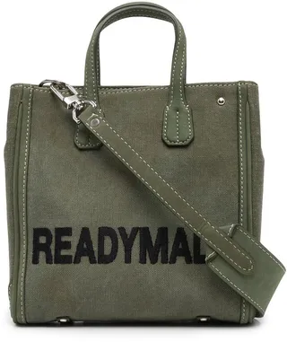 Embroidered-Logo Military Shoulder Bag