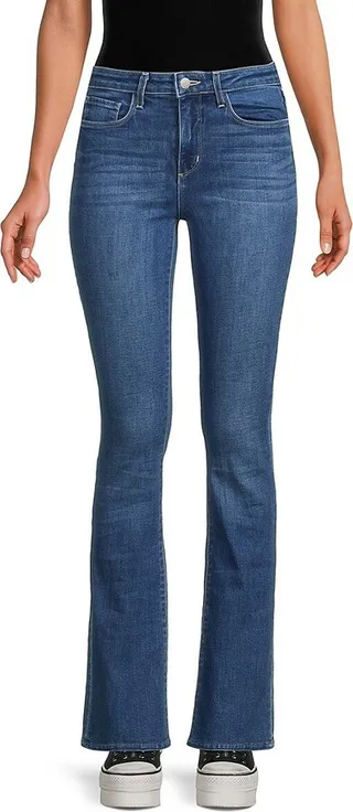 Selma Mid Rise Baby Boot Cut Jeans