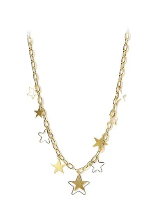 Embellished Short Necklace With Lobster Clasp