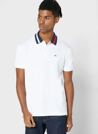 Flag Neck Polo