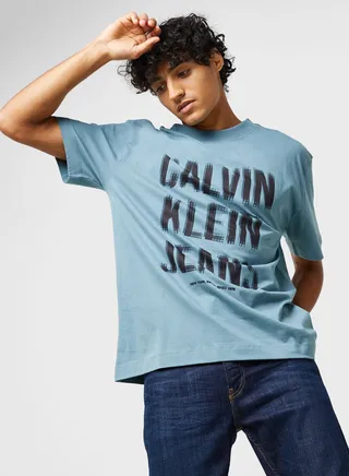 Illusion Logo Crew Neck T-Shirt