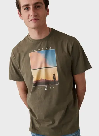 Graphic Crew Neck T-Shirt