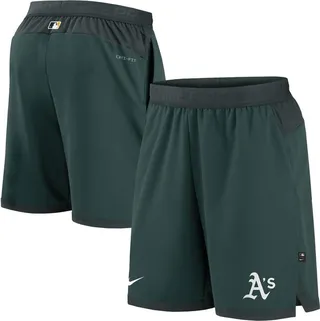 Men's Nike Green Oakland Athletics Authentic Collection Flex Vent Performance Shorts