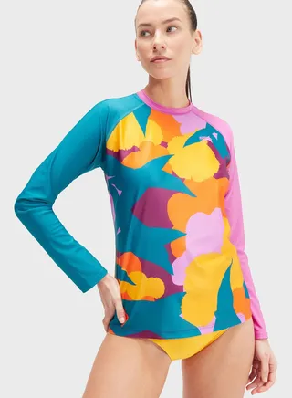 Printed Rash Guard T-Shirt