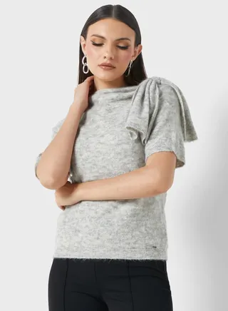 Bow Tie Detail T-Shirt