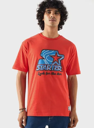 Graphic Print Crew Neck T-Shirt
