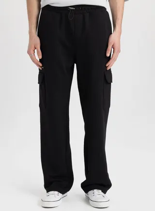 Regular Fit Regular Hem With Cargo Pocket Sweatpan