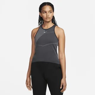 Nike Women's Dri-FIT ADV Aura Slim-Fit Training Tank Top in Black