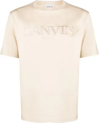 Neutral Logo Embroidered Cotton T-Shirt