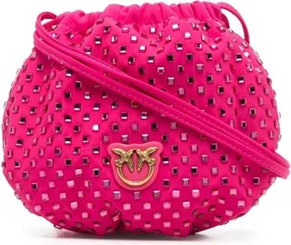 Stud-Detail Drawstring Cross-Body Bag