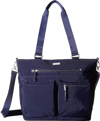 Baggallini Any Day Tote with RFID Phone Wristlet (Navy) Tote Handbags