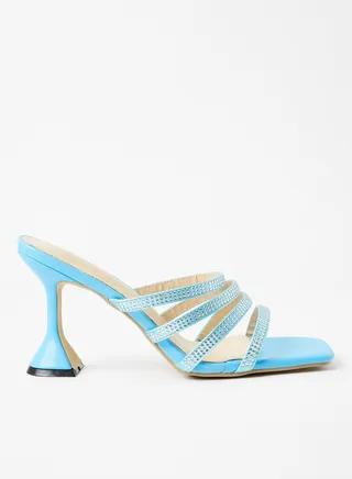 Multi Strap Spool Heel Sandals