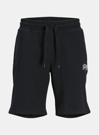 Logo Print Sweat Shorts with Drawstring Waistband