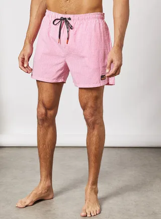 Striped Drawstring Shorts