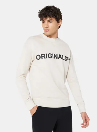 Logo Relaxed Crew Neck Sweatshirt