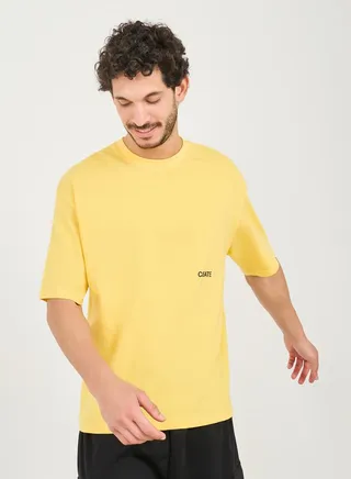 Create Minimal Print Drop Shoulder Oversized T-shirt