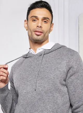 Knitted Hood Sweater