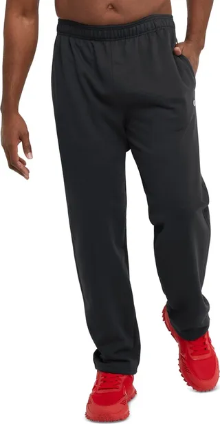 Champion Men's Big & Tall Powerblend Open Bottom Fleece Sweatpants