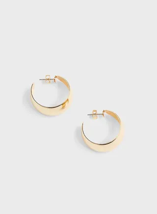 Wide Hoop Earrings