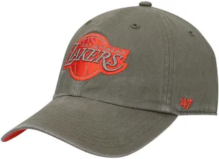 Men's '47 Olive Los Angeles Lakers Ballpark Clean Up Adjustable Hat