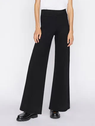 The Jetset Wide Leg Sheen Noir