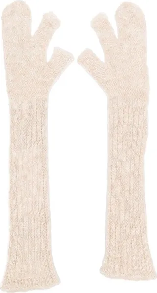Long-Length Knitted Gloves
