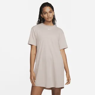 Women's Nike Sportswear Essential Short-Sleeve T-Shirt Dress in Brown