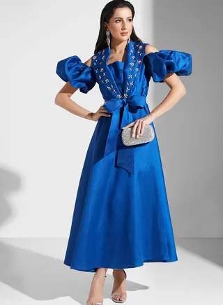 Cold Shoulder Tiered Dress