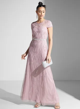 Dima Embellished Flared Dress