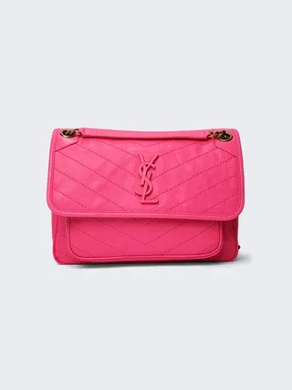 Niki Medium Chain Bag Rose Glow Pink