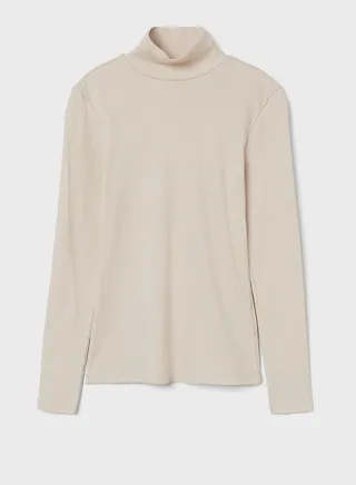 High Neck Knitted Top