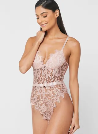 Lace Detail  Bodysuit
