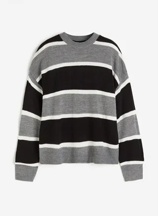 Color Block Knitted Sweater