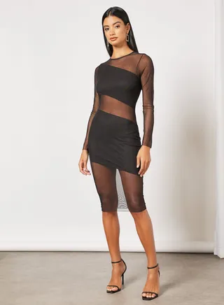 Sheer Mini Dress