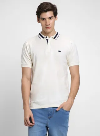 Contrast Tipping Collar Detail Slim Fit Polo