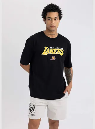 NBA Los Angeles Lakers Licensed Crew Neck Printed T-Shirt