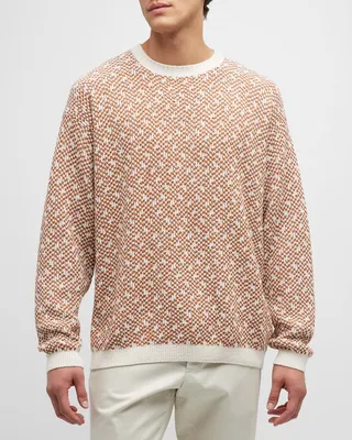 Men's Boucle Crewneck Sweater