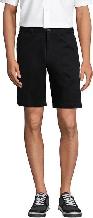 Lands' End Men's Comfort Waist 9 Inch No Iron Chino Shorts - 36 - Khaki