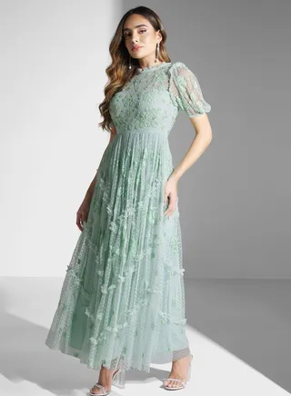 Embellished Puff Sleeve