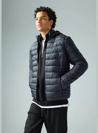 Basic Hooded Puffer Jacket