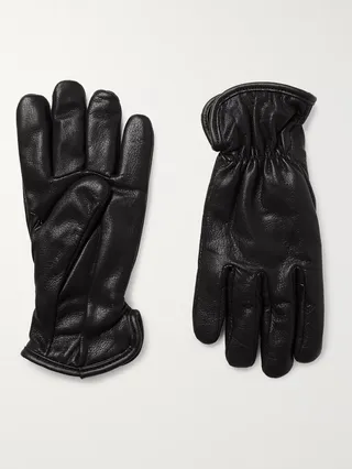 Merino Wool-Lined Leather Gloves