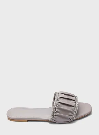 Quilted Strap Sandals