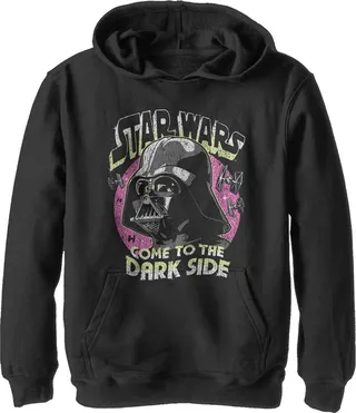 Boy's Star Wars: A New Hope Come To The Dark Side Pull Over Hoodie - Black - X Large