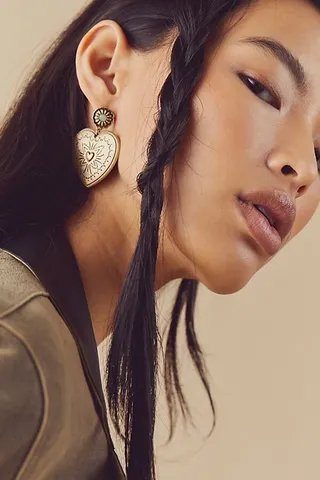 Heart Shaped Box Earrings by Free People