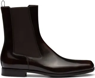 brushed leather Chelsea boots