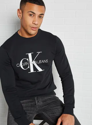 Elastic Hem Long Sleeve Sweatshirt