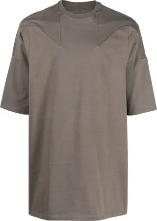 seam-detail organic cotton T-shirt