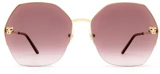 Cartier Hexagon Frame Sunglasses