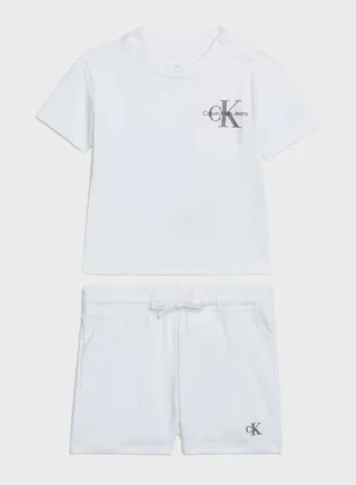 Kids Gradient Logo T-Shirt & Shorts Set