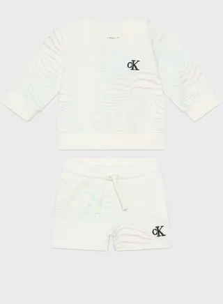 Kids Gradient Logo T-Shirt & Shorts Set